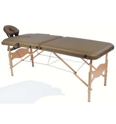 Table de massage pliante Kinbasic coloris marron